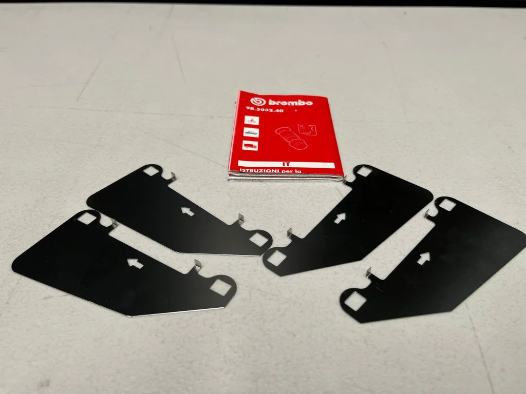 Brembo Front Brake Pad Shim Set To Suit Mitsubishi Lancer Evolution 5 - 9 Cp9A Ct9A Brakes