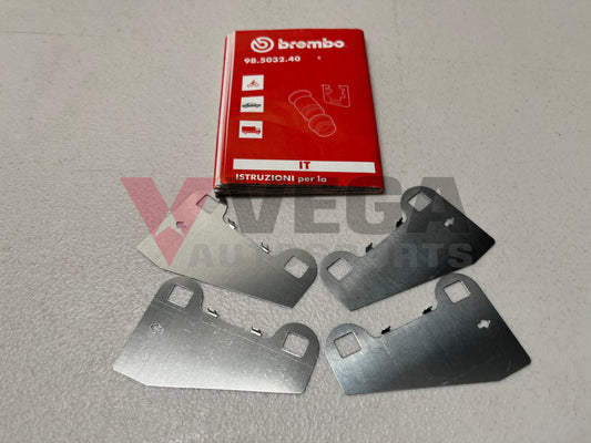 Brembo Rear Brake Pad Shim Set To Suit Mitsubishi Lancer Evolution 5 - 9 Cp9A Ct9A Brakes