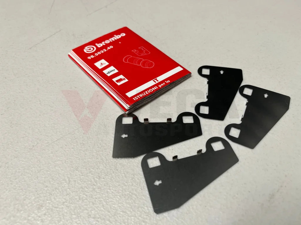 Brembo Rear Brake Pad Shim Set To Suit Mitsubishi Lancer Evolution 5 - 9 Cp9A Ct9A Brakes