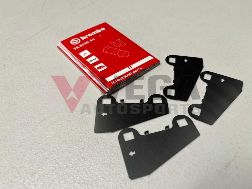 Brembo Rear Brake Pad Shim Set To Suit Mitsubishi Lancer Evolution 5 - 9 Cp9A Ct9A Brakes