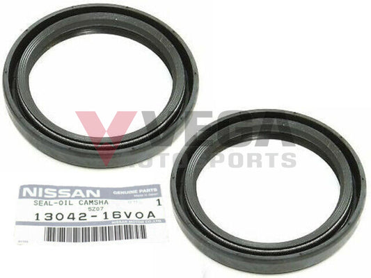 Cam Camshaft Oil Seal Set (2-Piece) To Suit Nissan Ca18 Rb20/25/26/30 Vg30 13042-16V0A Engine