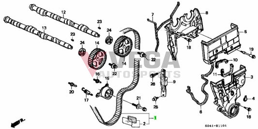 Oem Honda B18 Timing Belt 06141-P72-315 Engine