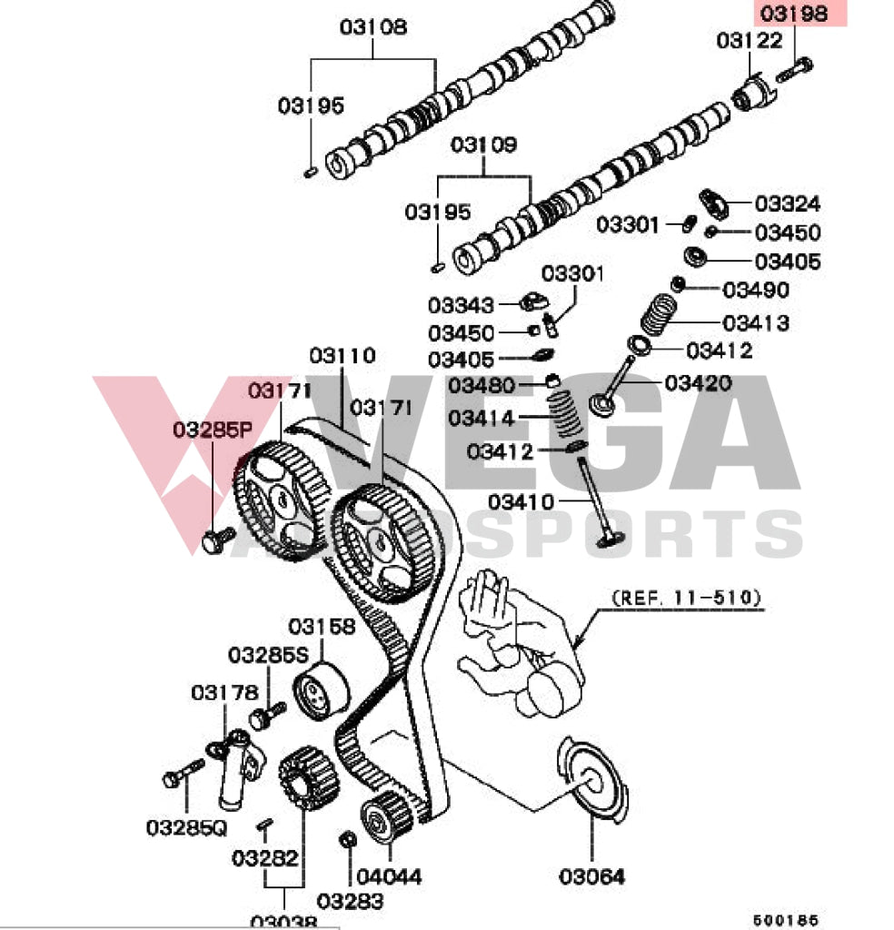 Camshaft Bolt 12X39 To Suit Mitsubishi Lancer Evolution 7 / 8 9 Md368730 Nuts Bolts Screws