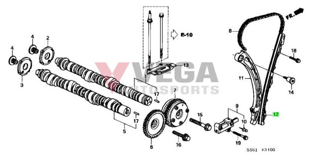 Camshaft Chain Guide To Suit Honda K20 Engine 14530-Pna-003