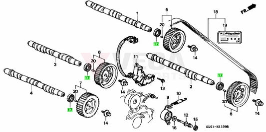 Camshaft Oil Seal to suit Honda NSX C30A 91213-PR7-A01 Engine