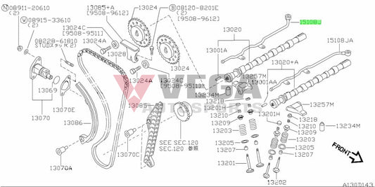 Camshaft Oil Squirter Intake (Sr20) To Suit Nissan Silvia S13 / S14 S15 180Sx 15108-53J03 Engine