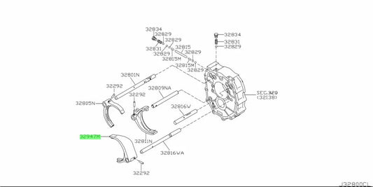 Cd00A Shift Fork 5Th/6Th To Suit Nissan 350Z/370Z / Infiniti G35 G37 Q60 32947-Cd000 Gearbox And