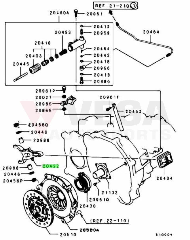 Clutch Fork To Suit Mitsubishi Lancer Evolution 4 - 9 Md770376 Gearbox And Transmission