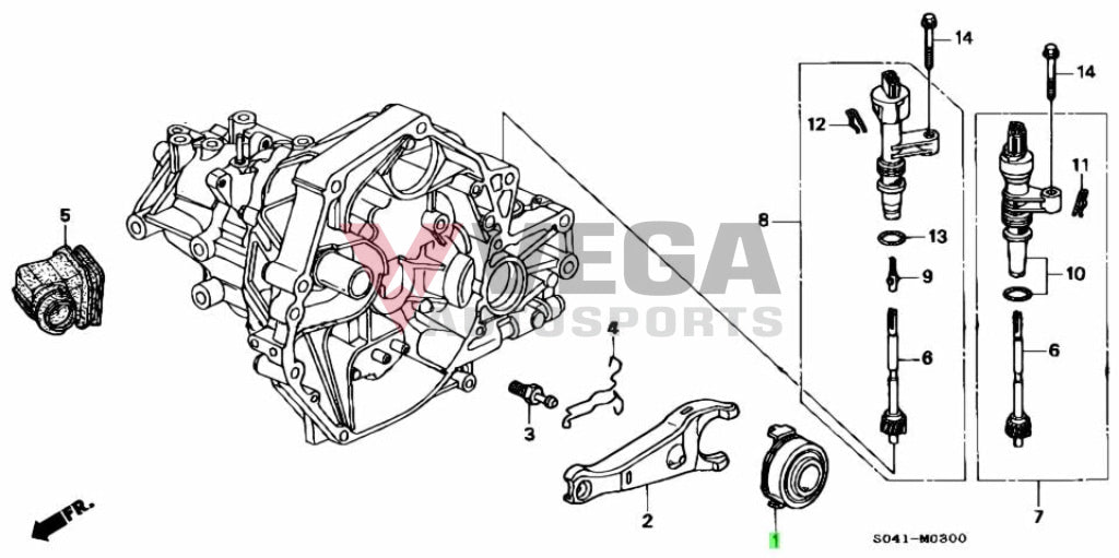 Clutch Release Bearing To Suit Honda Genuine Civic 92-15 22810-Plw-005 Gearbox And Transmission