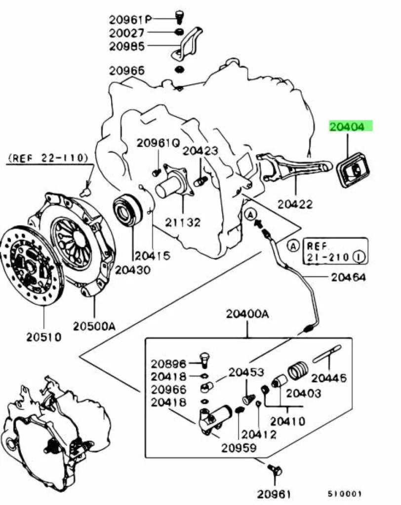 Clutch Release Fork Dust Boot To Suit Mitsubishi Lancer Evolution 4 - 9 Md747413 Gearbox And