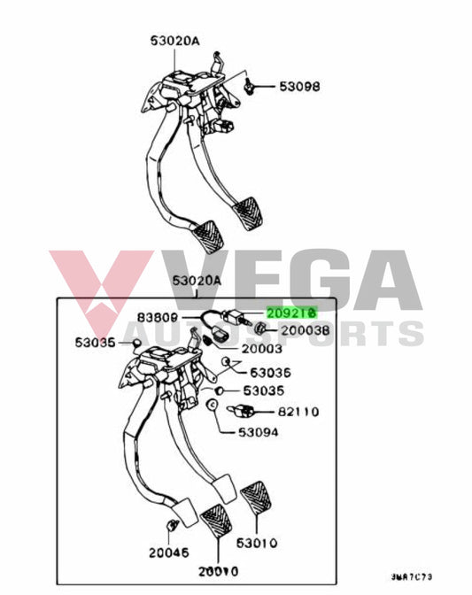 Clutch Switch to suit Mitsubishi Lancer Evolution 7 / 8 / 9 MR329955 Electrical