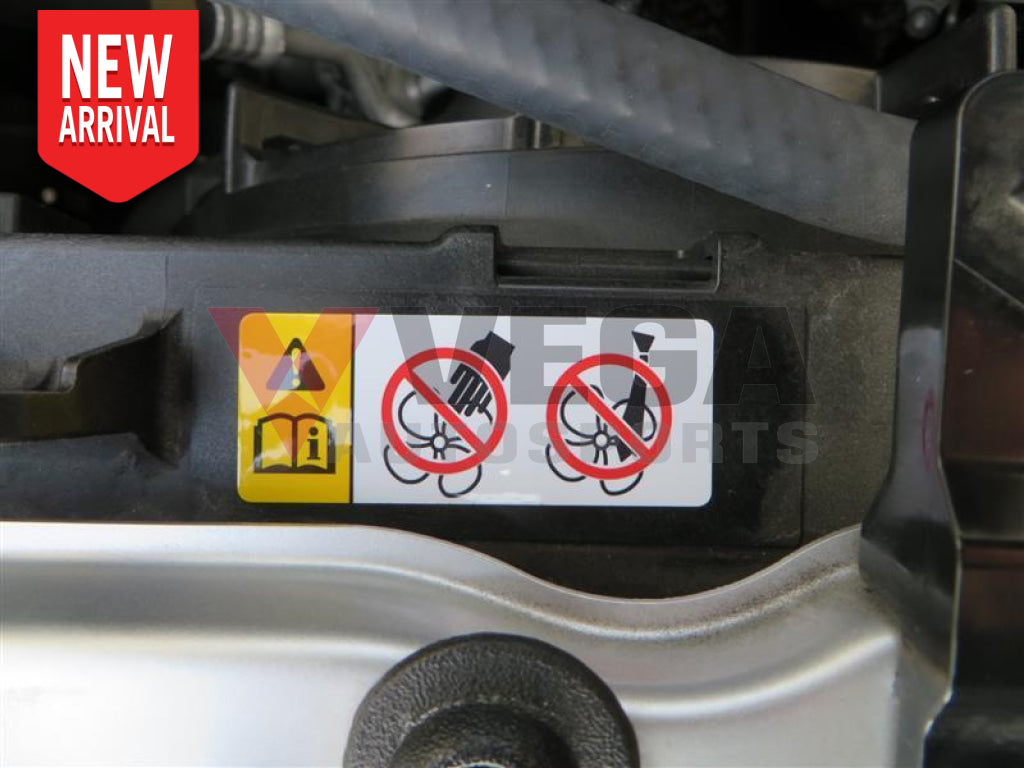 Cooling Fan Caution Label To Suit Toyota Gr Yaris Gxpa16 16793-36030 Emblems Badges And Decals