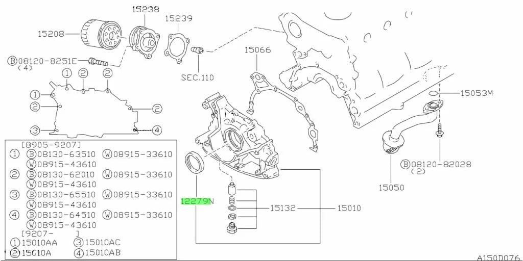 Crank Oil Seal To Suit Nissan Ca18De(T) Rb20E(T) Rb20De(T) Rb25De(T) Rb26Dett Rb30E(T) & Vg30De(Tt)