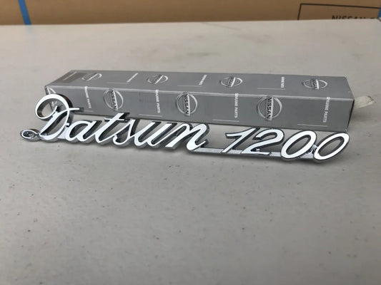 "DATSUN 1200" Trunk Lid Emblem Boot Badge to suit B110 B120 B122 Ute - Vega Autosports