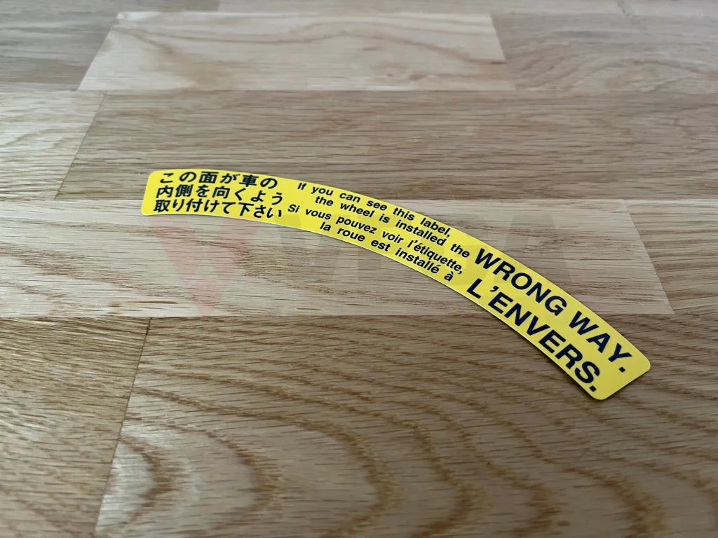 Decal Spare Tire Caution To Suit Mitsubishi Lancer Evolution 7 / 8 9 Ct9A Emblems Badges And Decals
