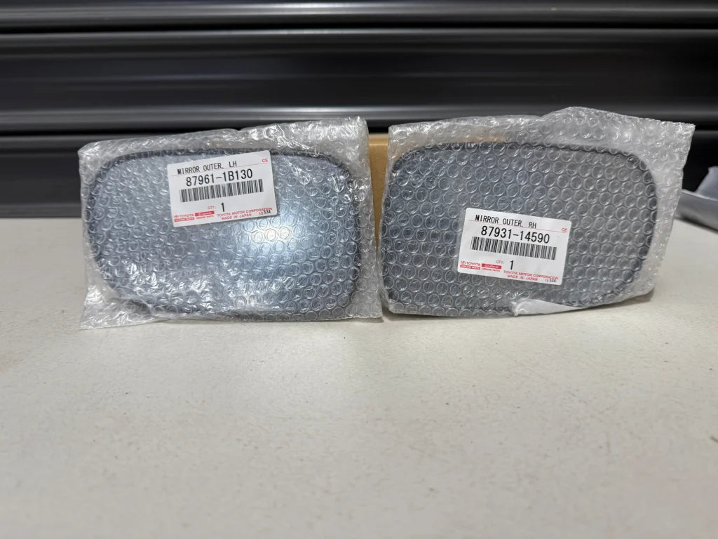Door Mirror Glass Set RHS / LHS to suit Toyota Supra MK4 87961-1B130 / 87931-14590 Exterior