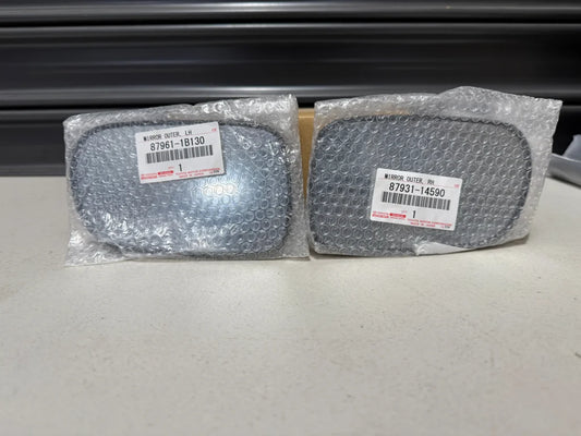 Door Mirror Glass Set RHS / LHS to suit Toyota Supra MK4 87961-1B130 / 87931-14590 Exterior
