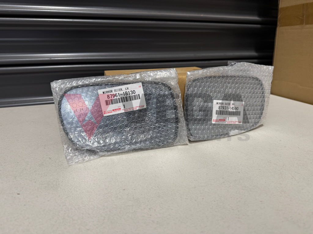 Door Mirror Glass Set RHS / LHS to suit Toyota Supra MK4 87961-1B130 / 87931-14590 Exterior
