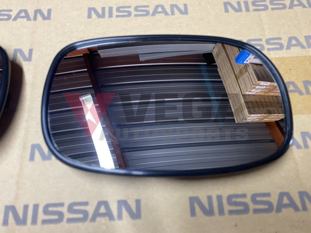 Door Mirror Glass Set (RHS/LHS) to suit Nissan Skyline R34 GTR, GTT, GTV, GT4 - Vega Autosports