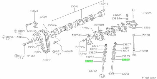 Double Valve Spring Seat (8-Piece) To Suit Datsun B110 / B210 B310 A12 A15 13205-H2300 Engine