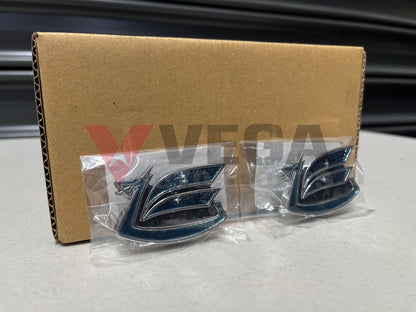 Dragon Quarter Panel Emblem Set (Blue) to suit Toyota Celica 70-77 75386-14901 Emblems Badges and Decals