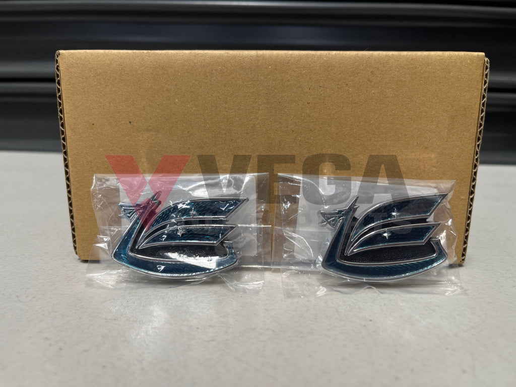 Dragon Quarter Panel Emblem Set (Blue) to suit Toyota Celica 70-77 75386-14901 Emblems Badges and Decals