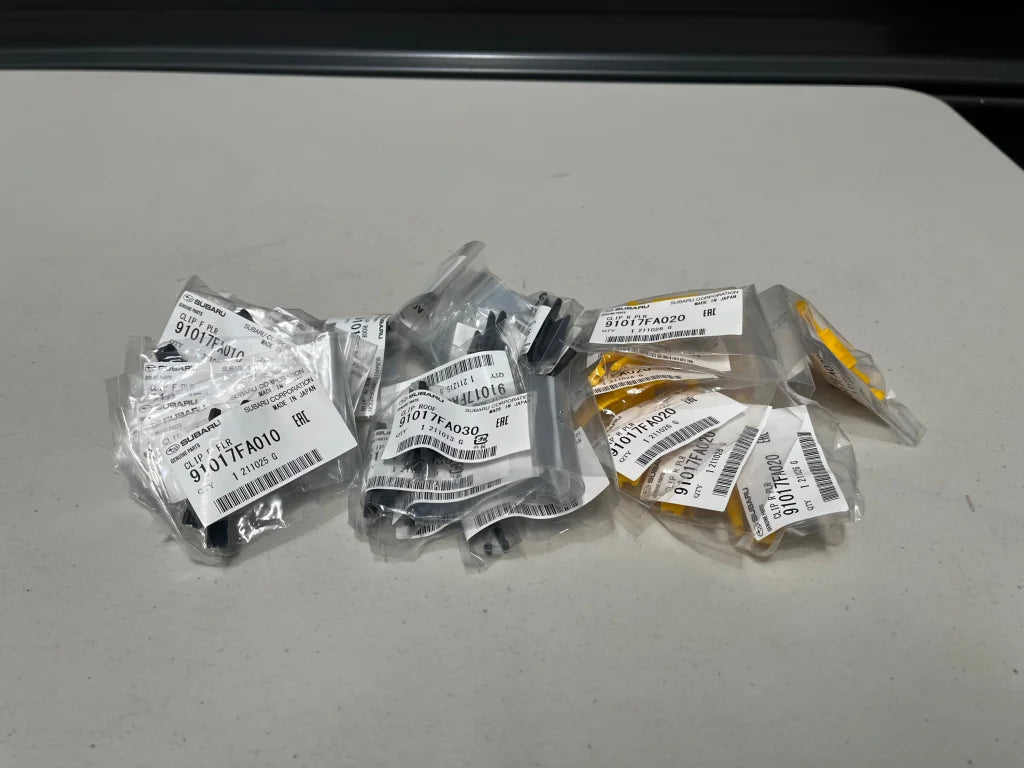 Drip Mould Clip Set (28-piece) to suit Subaru WRX GC8 Sedan - Vega Autosports