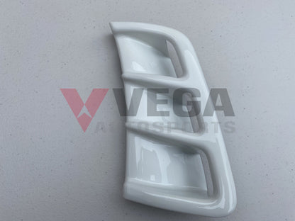 Driver Side Bumper Vent (White) to suit Mitsubishi Lancer Evolution 6 RS CP9A - Vega Autosports