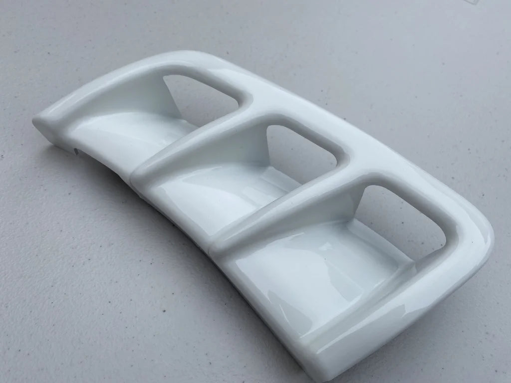 Driver Side Bumper Vent (White) to suit Mitsubishi Lancer Evolution 6 RS CP9A - Vega Autosports