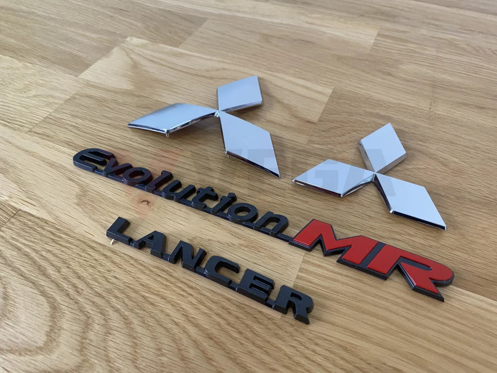 Emblem Set (4-Piece) To Suit Mitsubishi Lancer Evolution 8 Mr Emblems Badges And Decals