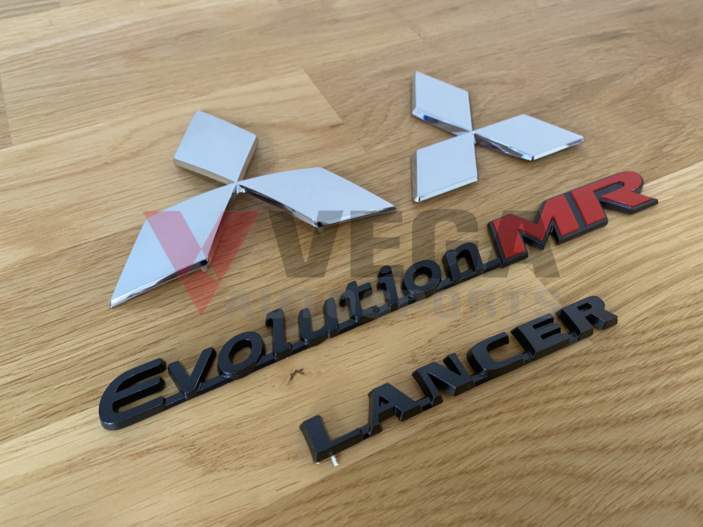 Emblem Set (4-Piece) To Suit Mitsubishi Lancer Evolution 8 Mr Emblems Badges And Decals