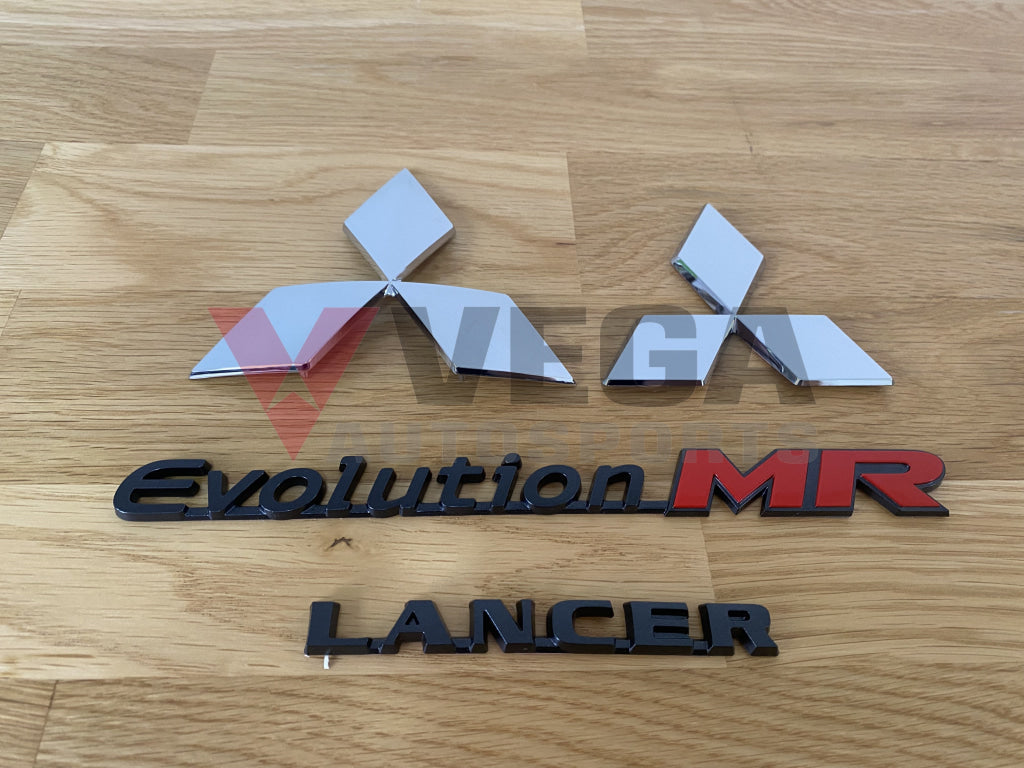 Emblem Set (4-Piece) To Suit Mitsubishi Lancer Evolution 8 Mr Emblems Badges And Decals