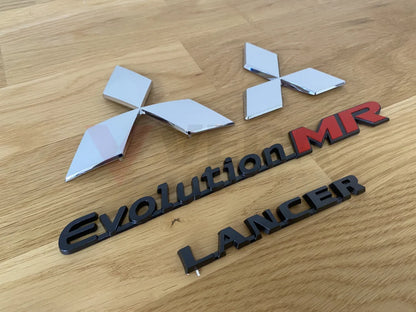 Emblem Set (4-Piece) To Suit Mitsubishi Lancer Evolution 8 Mr Emblems Badges And Decals