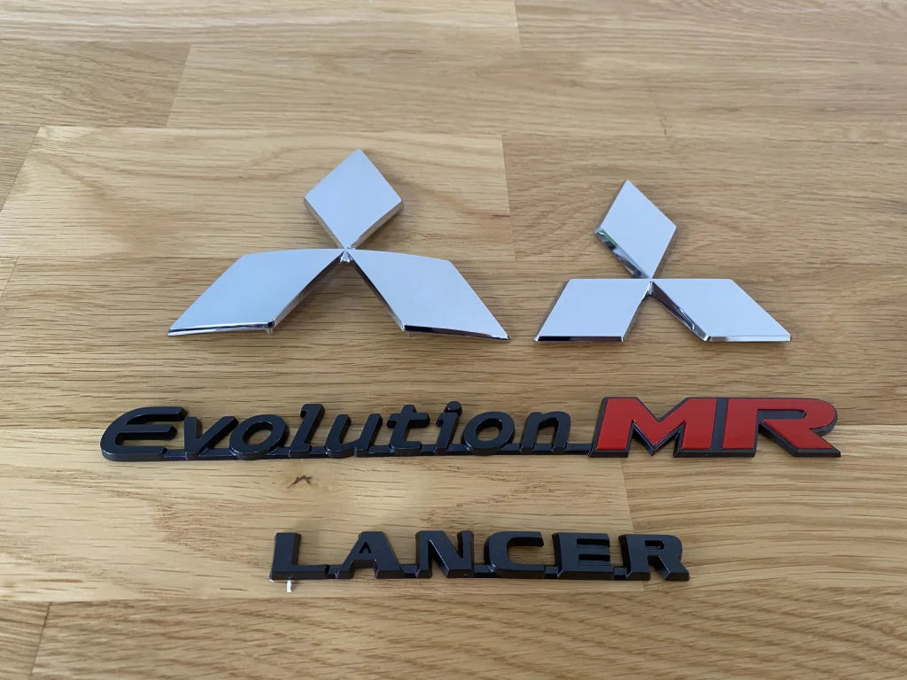 Emblem Set (4-Piece) To Suit Mitsubishi Lancer Evolution 8 Mr Emblems Badges And Decals