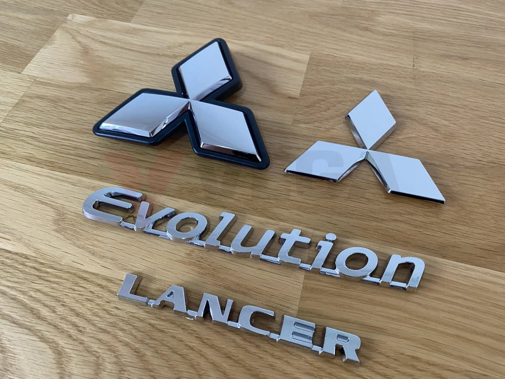 Emblem Set (4-Piece) To Suit Mitsubishi Lancer Evolution 9 Emblems Badges And Decals