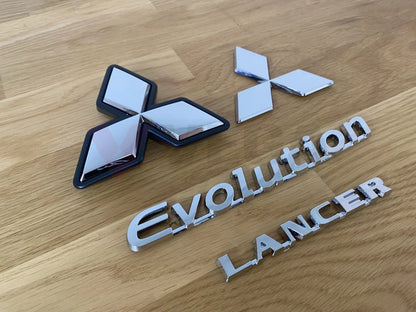 Emblem Set (4-Piece) To Suit Mitsubishi Lancer Evolution 9 Emblems Badges And Decals