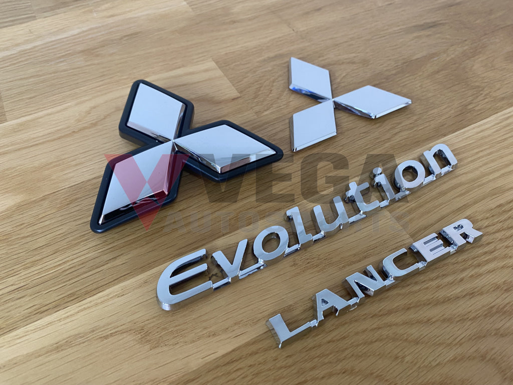 Emblem Set (4-Piece) To Suit Mitsubishi Lancer Evolution 9 Emblems Badges And Decals