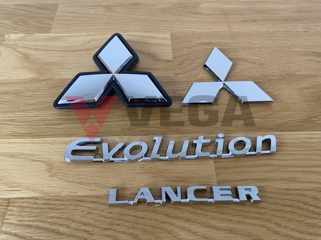 Emblem Set (4-Piece) To Suit Mitsubishi Lancer Evolution 9 Emblems Badges And Decals