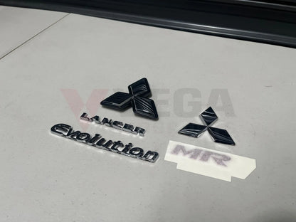 Genuine Mitsubishi Emblem Set (5-Piece) To Suit Lancer Evolution 9 Mr Emblems Badges And Decals