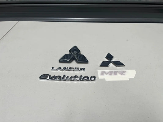 Genuine Mitsubishi Emblem Set (5-Piece) To Suit Lancer Evolution 9 Mr Emblems Badges And Decals