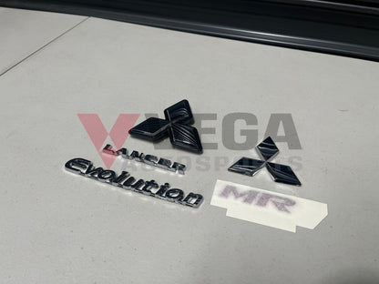 Genuine Mitsubishi Emblem Set (5-Piece) To Suit Lancer Evolution 9 Mr Emblems Badges And Decals