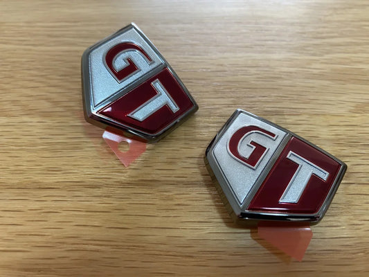 Emblems "GT" (Front Fender) Set to suit Nissan Skyline R34 GTR - Vega Autosports