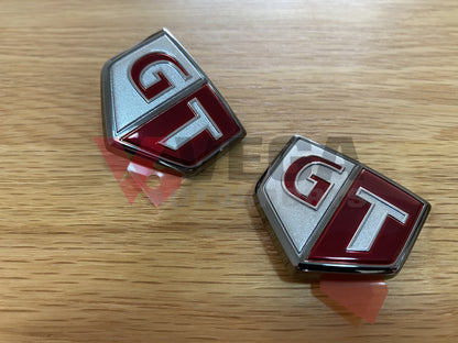 Emblems "GT" (Front Fender) Set to suit Nissan Skyline R34 GTR - Vega Autosports