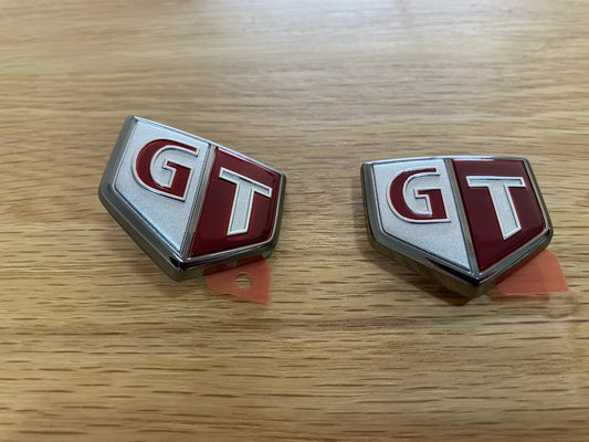 Emblems "GT" (Front Fender) Set to suit Nissan Skyline R34 GTR - Vega Autosports