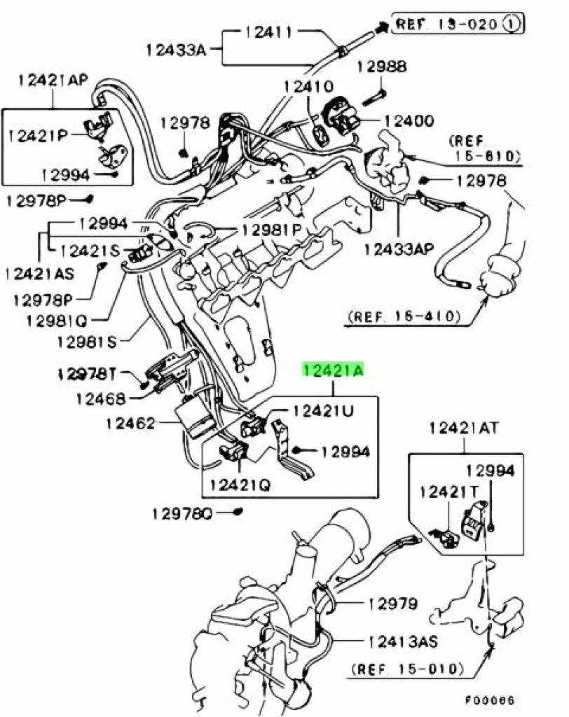Emission Control Solenoid Assembly To Suit Mitsubishi Lancer Evolution 7 2000.12.1 - 2001.11.3
