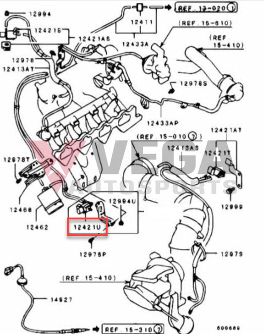Emission Control Solenoid To Suit Mitsubishi Lancer Evolution 4 - 9 Mr160676 Electrical