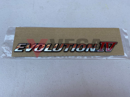'Evolution IV' Rear Emblem to suit Mitsubishi Evo Lancer 4 - Vega Autosports