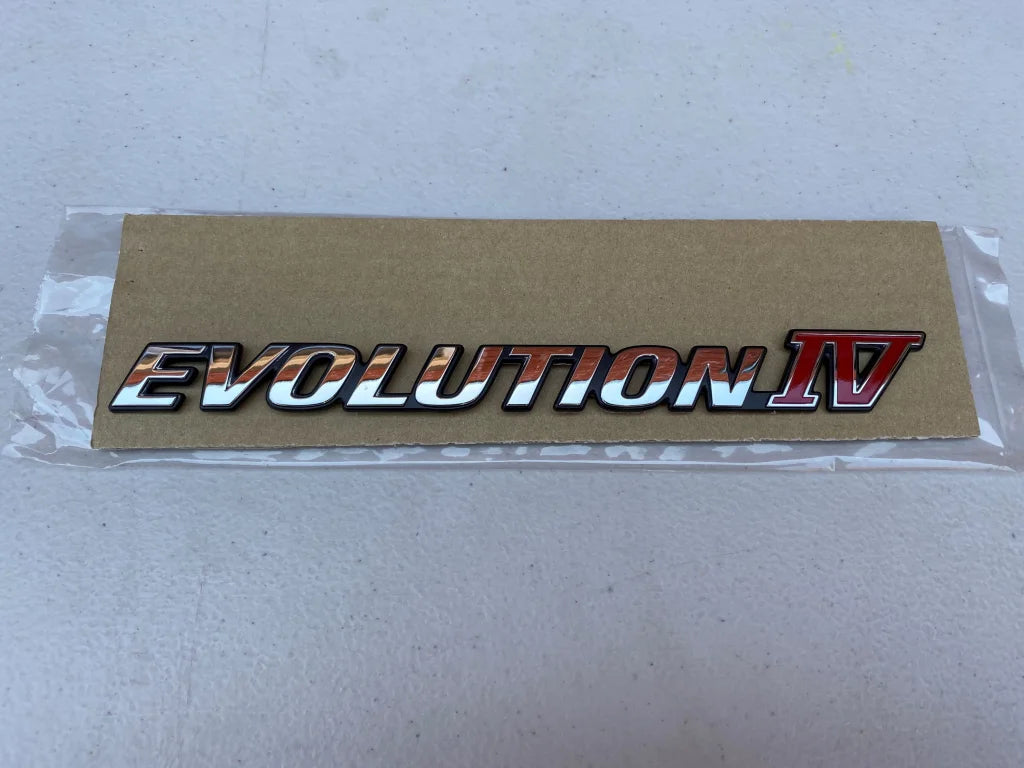 'Evolution IV' Rear Emblem to suit Mitsubishi Evo Lancer 4 - Vega Autosports