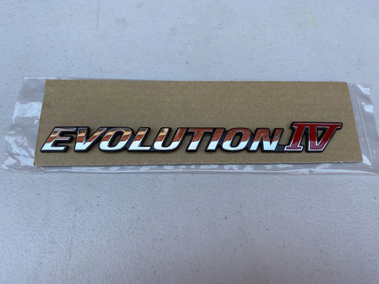 'Evolution IV' Rear Emblem to suit Mitsubishi Evo Lancer 4 - Vega Autosports