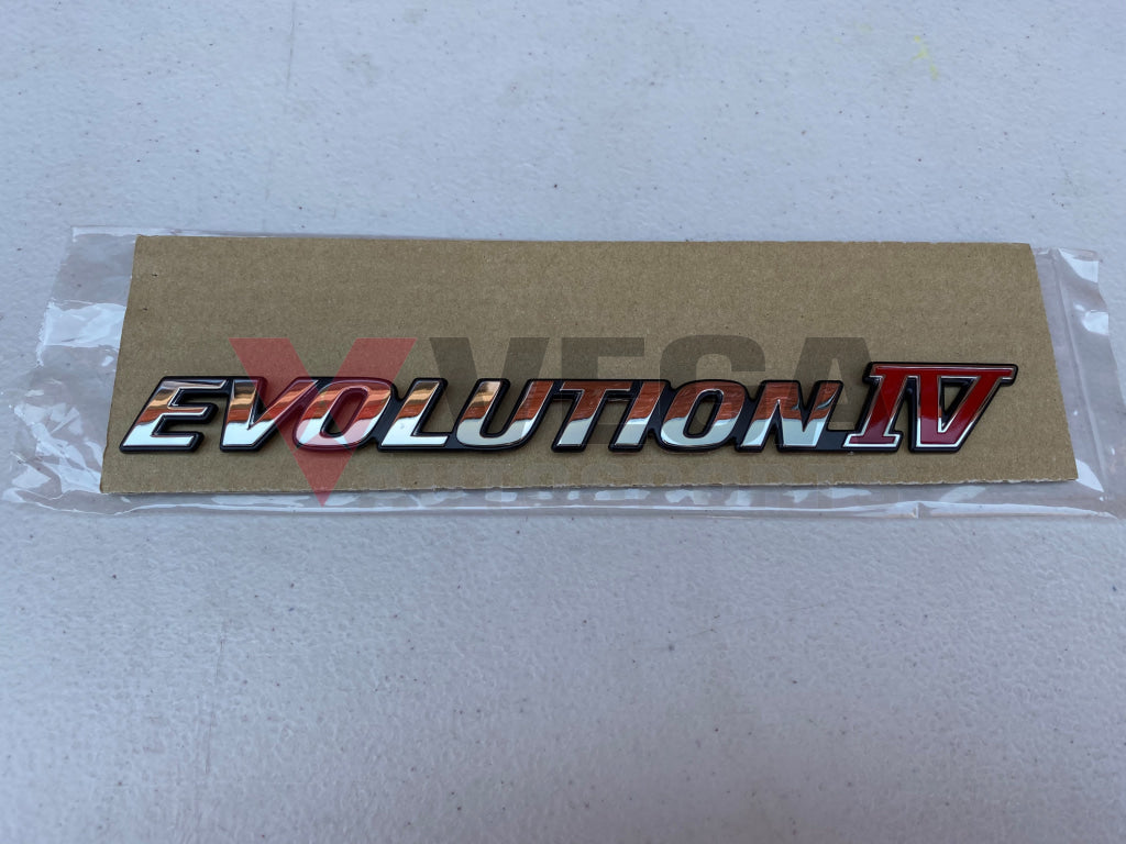 'Evolution IV' Rear Emblem to suit Mitsubishi Evo Lancer 4 - Vega Autosports